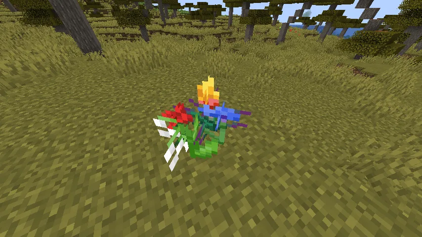 Демонстрация комбинируемых цветов в моде Stackable Flowers