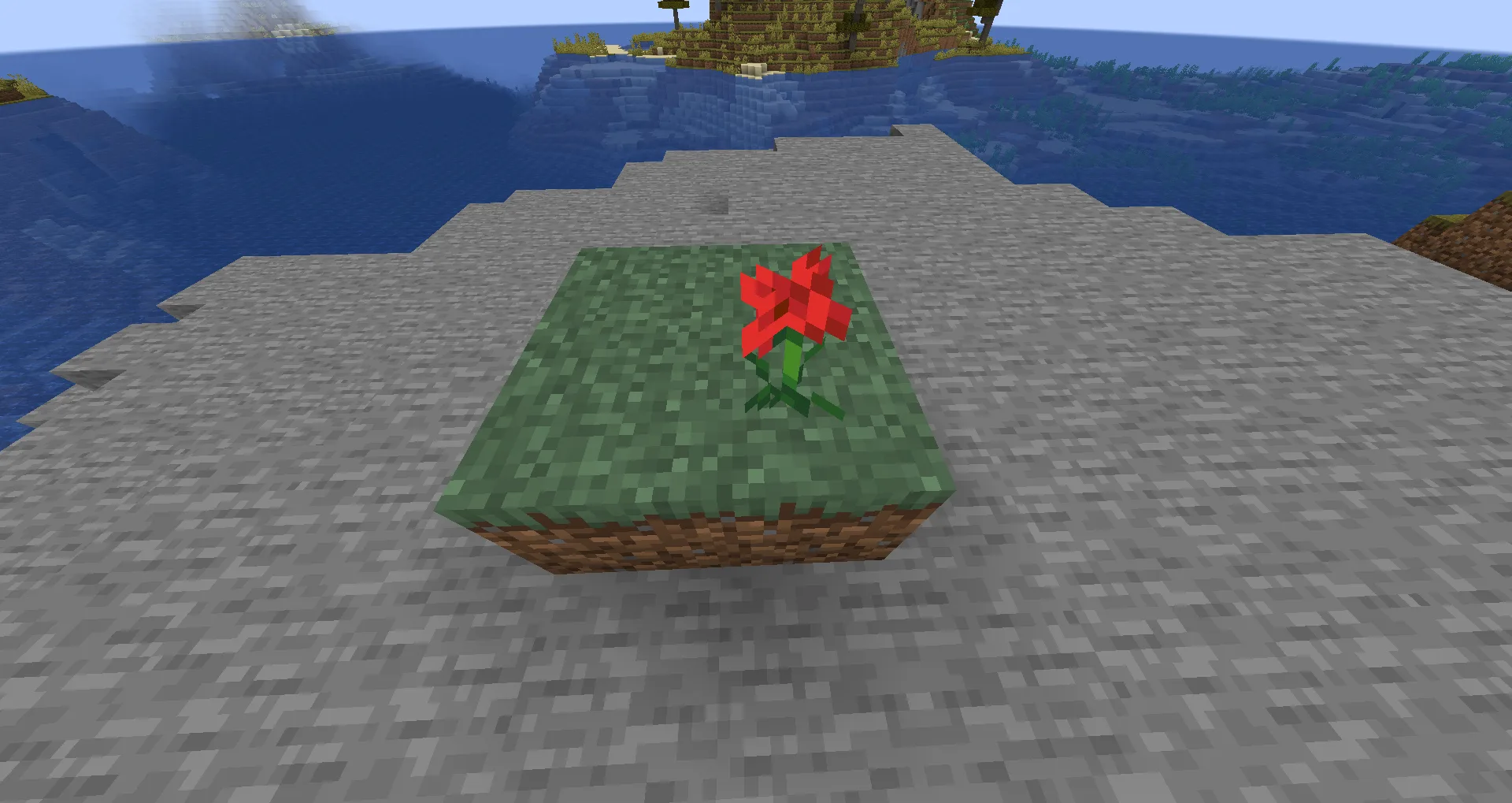 Один цветок на блоке в моде Stackable Flowers