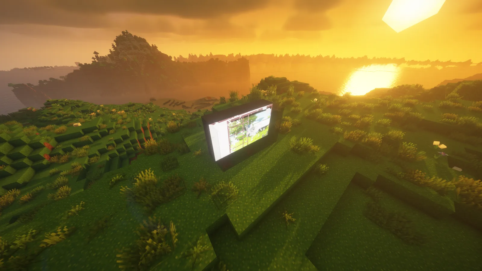 Браузерный экран в Minecraft