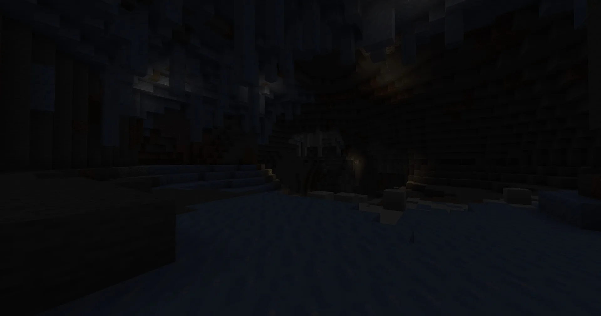 Сравнение ландшафта Expanded World и ванильного Minecraft.