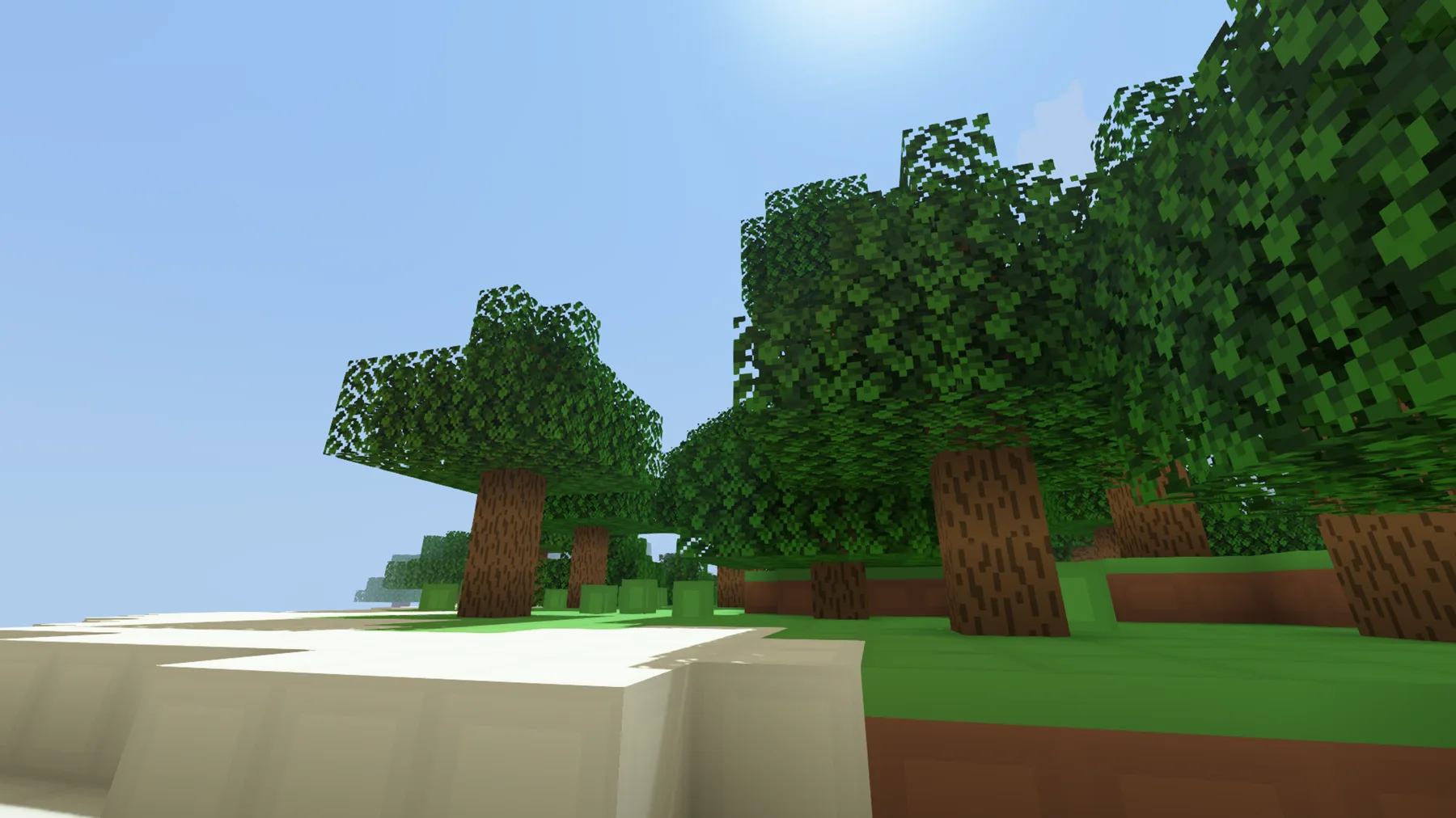 Лесной пейзаж в стиле проекта Smoothness.