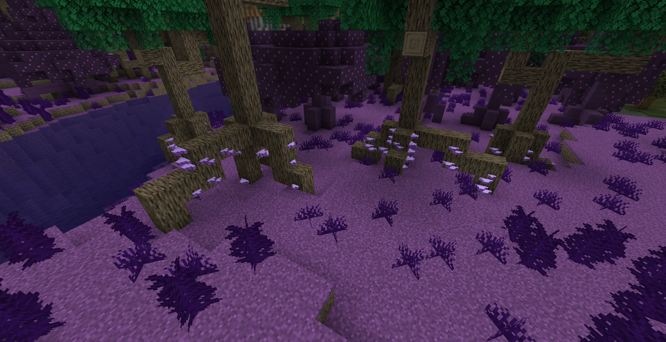 Биом грибного леса из мода Mushrooms and Caverns