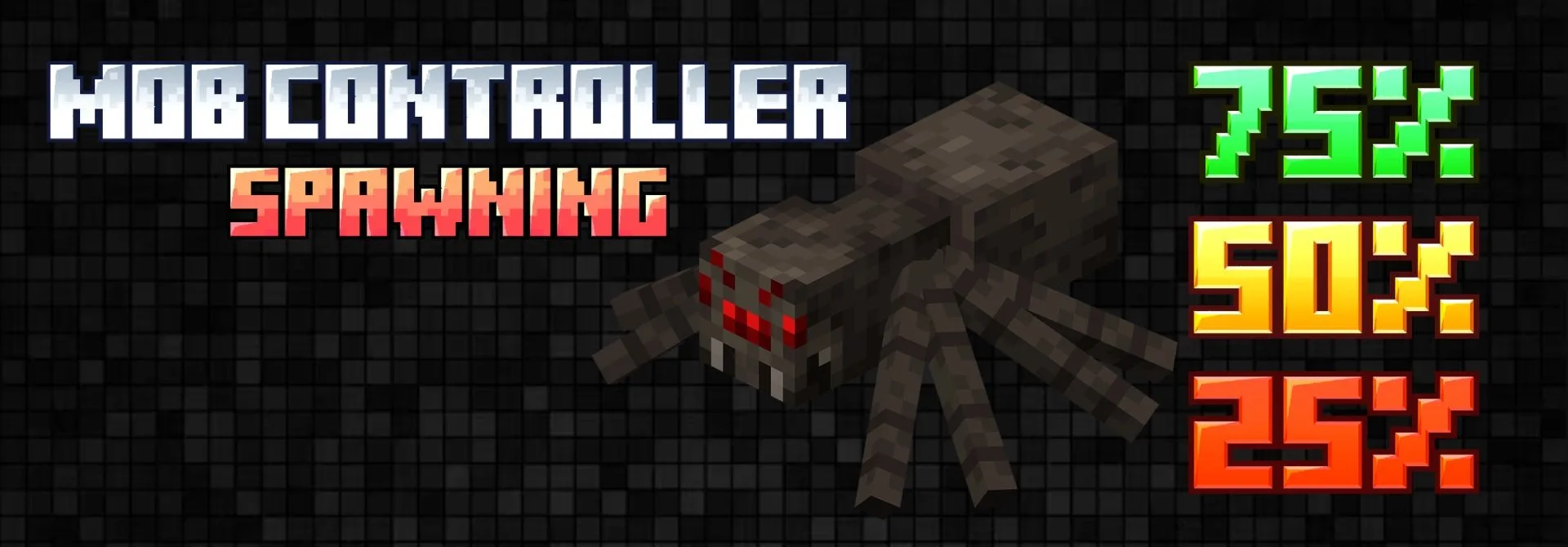 Баннер мода Mob Controller Spider Spawning