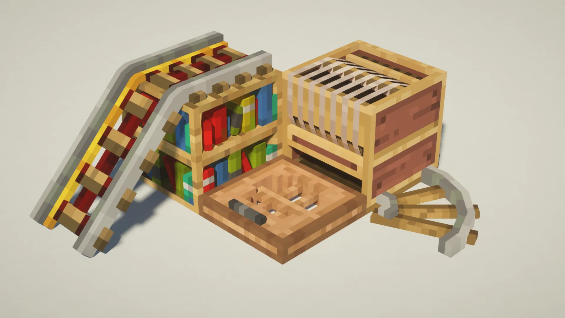 3D-модели блоков из ресурспака 3D Default.