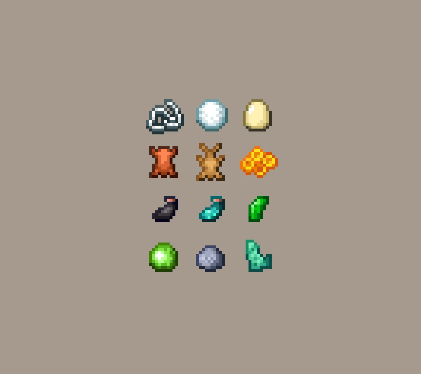 Предметы из набора Theone's Items Pack, версия 0.4.