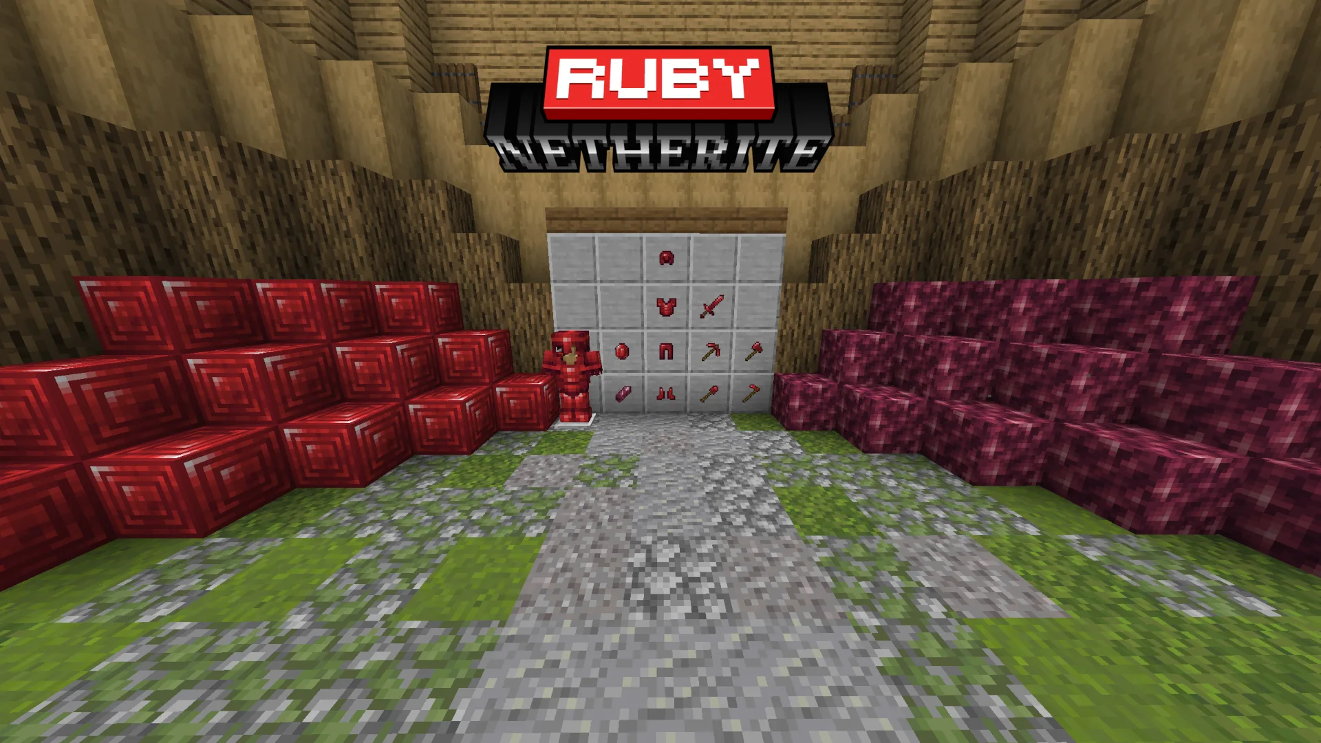 Баннер ресурс пака Ruby Netherite