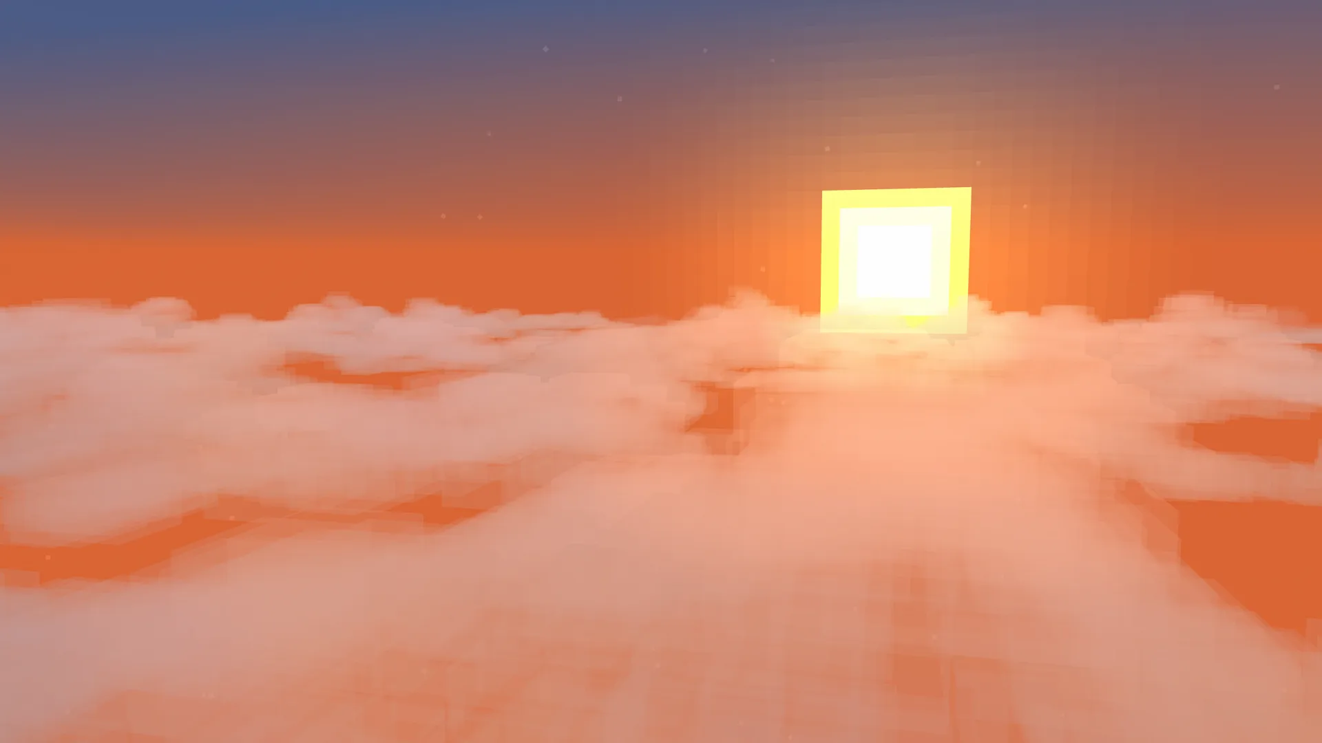 Баннер проекта Better Clouds с видом на верхушки облаков.