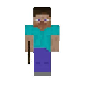 Персонаж наносит колющий удар мечом, удерживая его в одной руке.