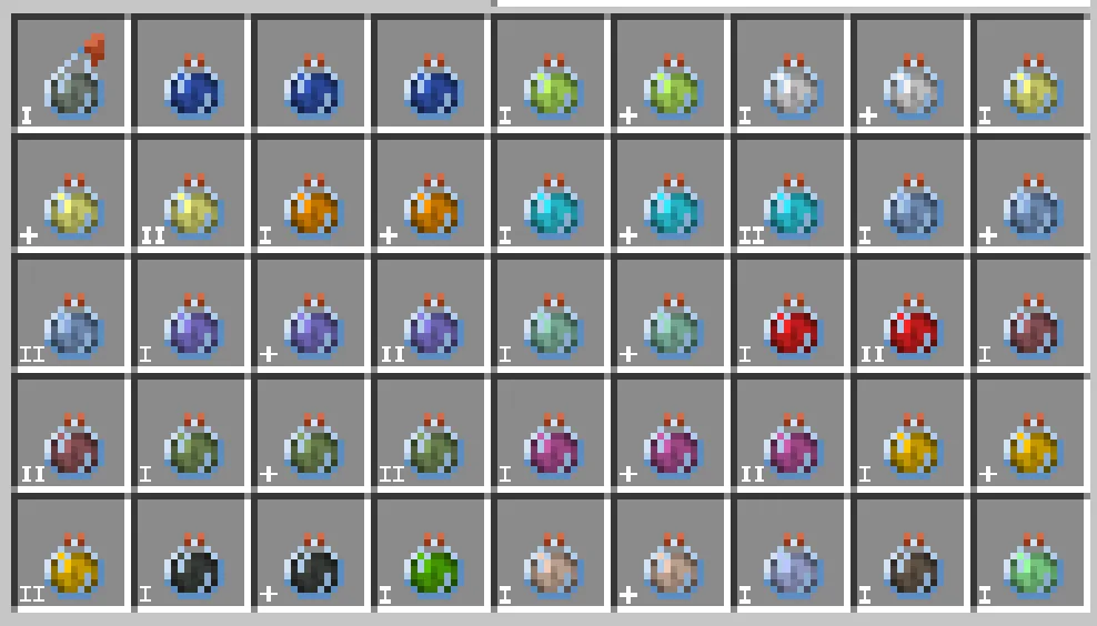 Текстуры длительных зелий для мода Potion Effect Indicators.