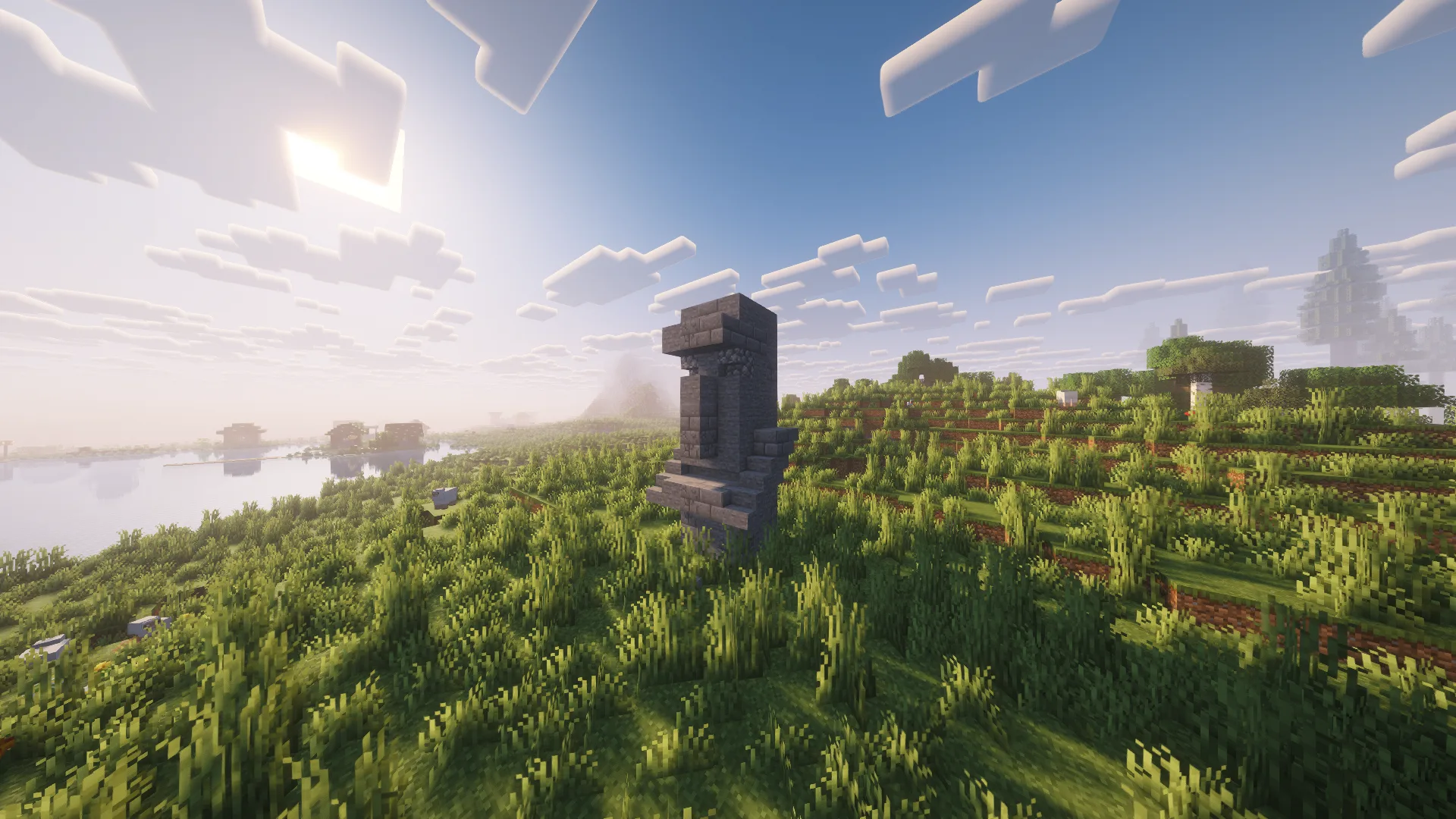 Статуя жителя из мода Structures+