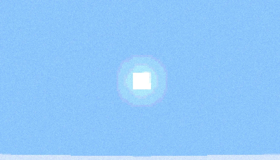 Пиксельное солнце с шумом.