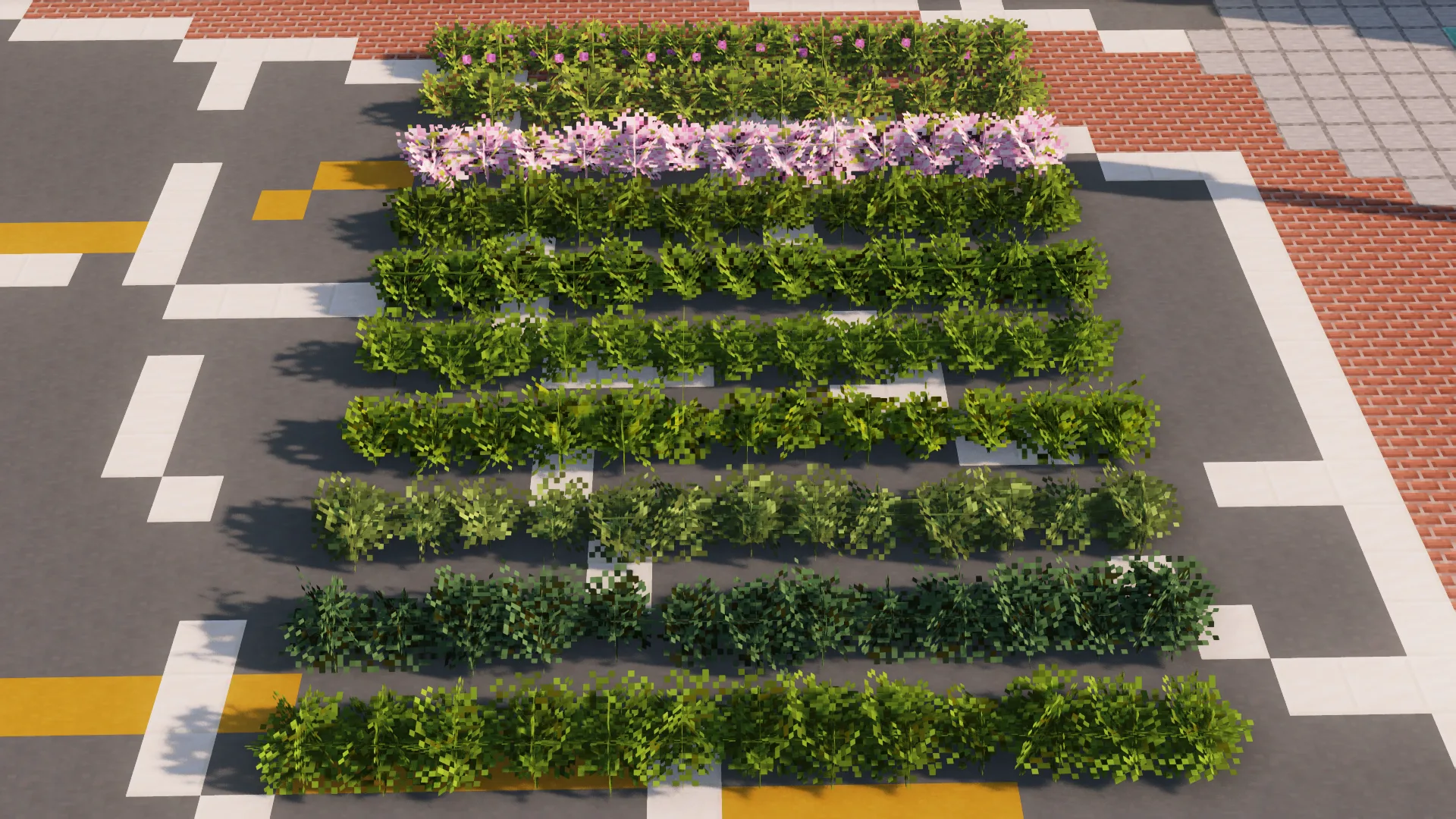 Варианты листвы в ресурс-паке Fluff