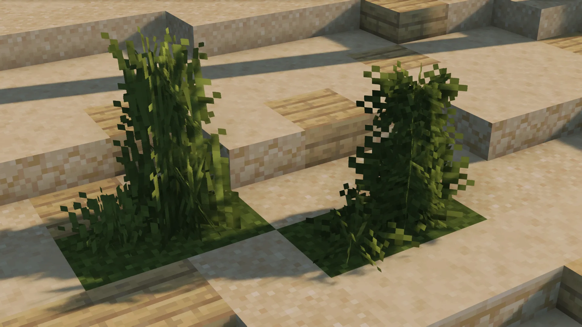 Трава и папоротники в ресурс-паке Fluff