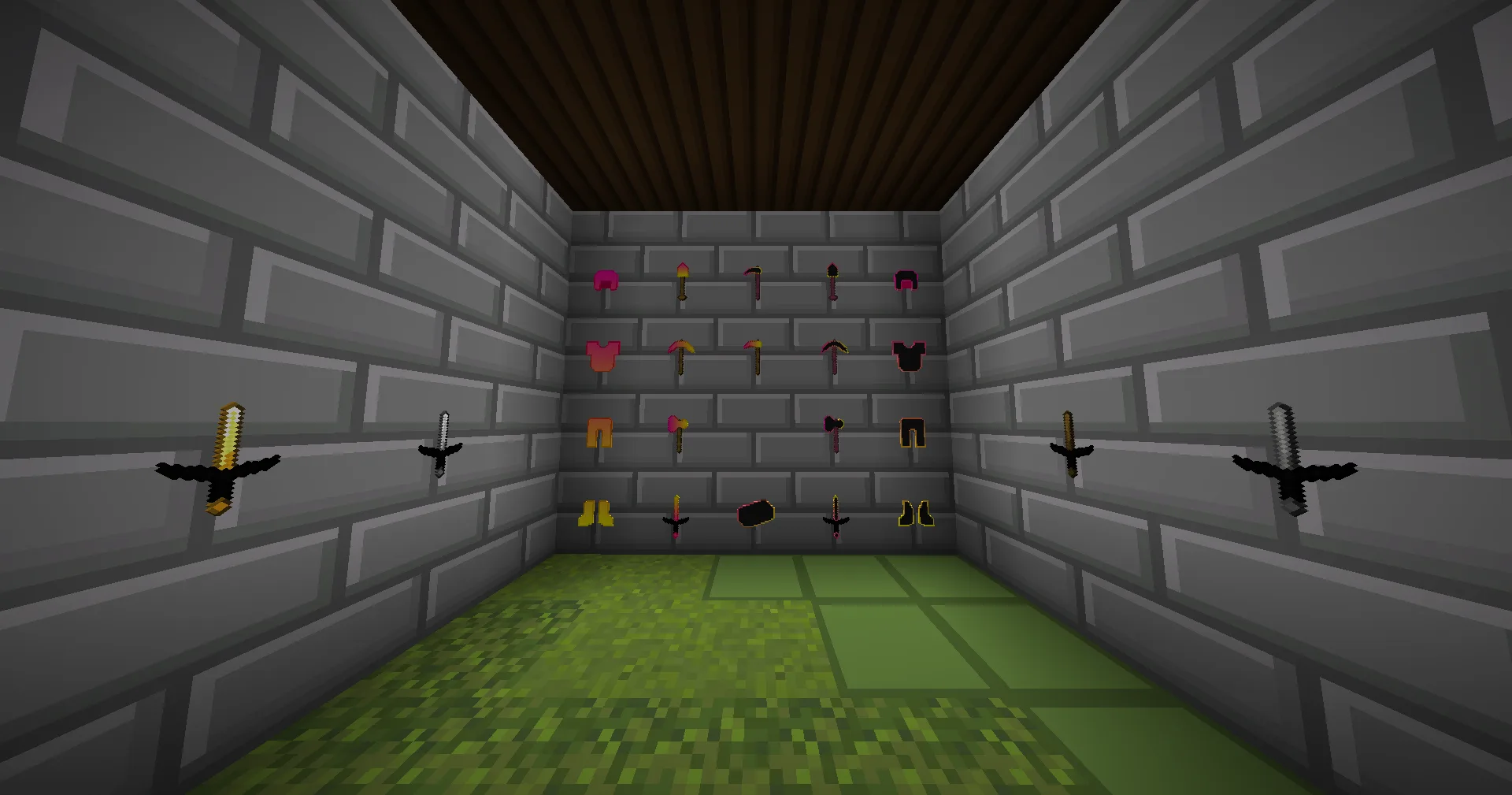 PvP-предметы в руке из ресурс-пака Sunset.