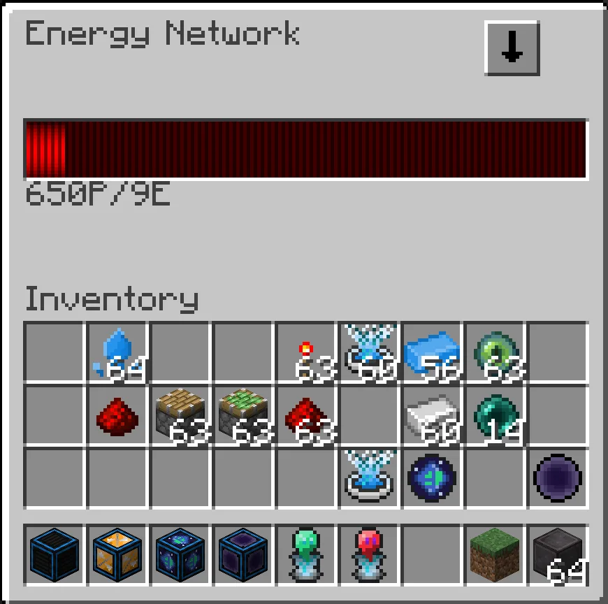 Интерфейс хранилища энергии Beyond Dimensions