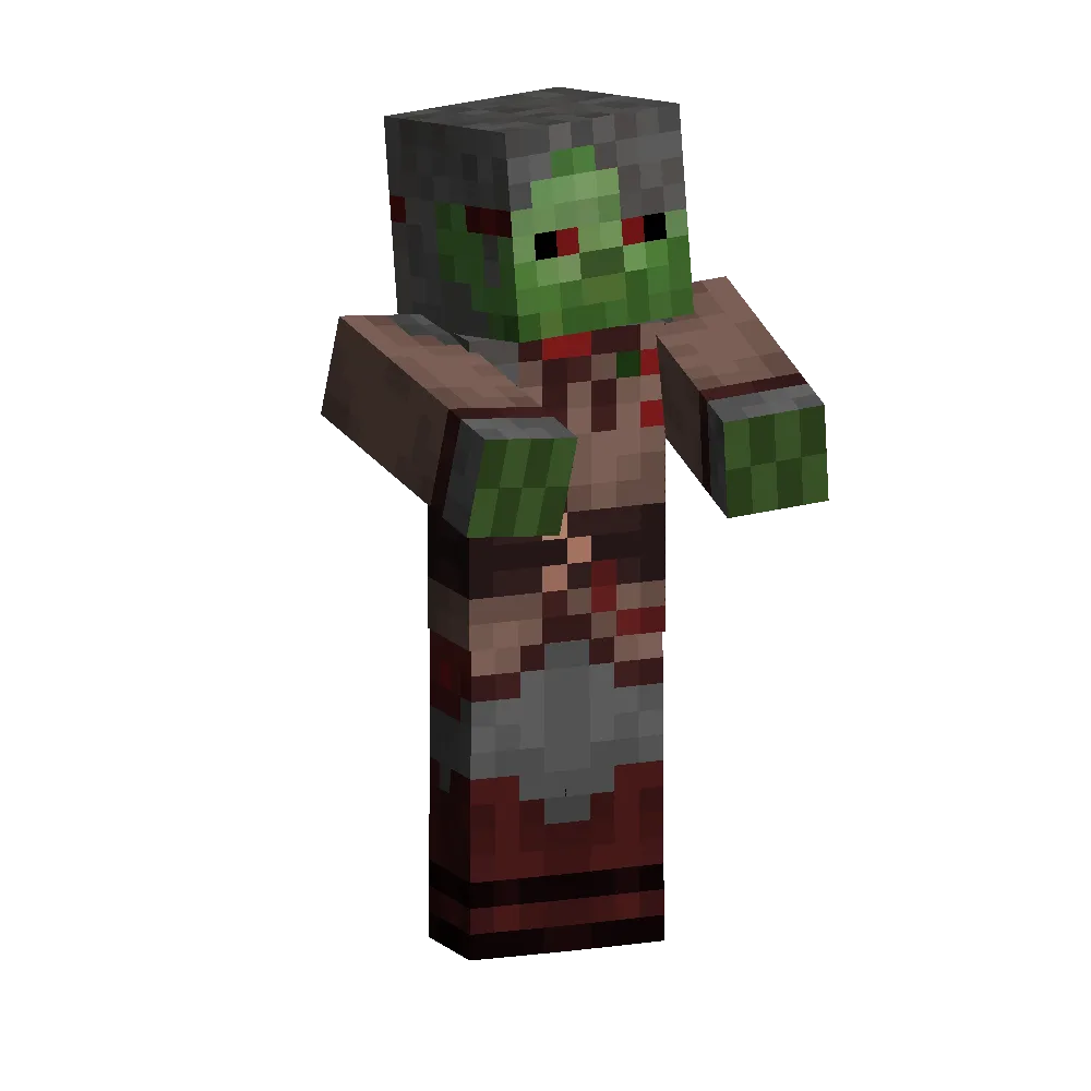 Ресурс-пак MineShield Mobs: модель персонажа Diamkey.