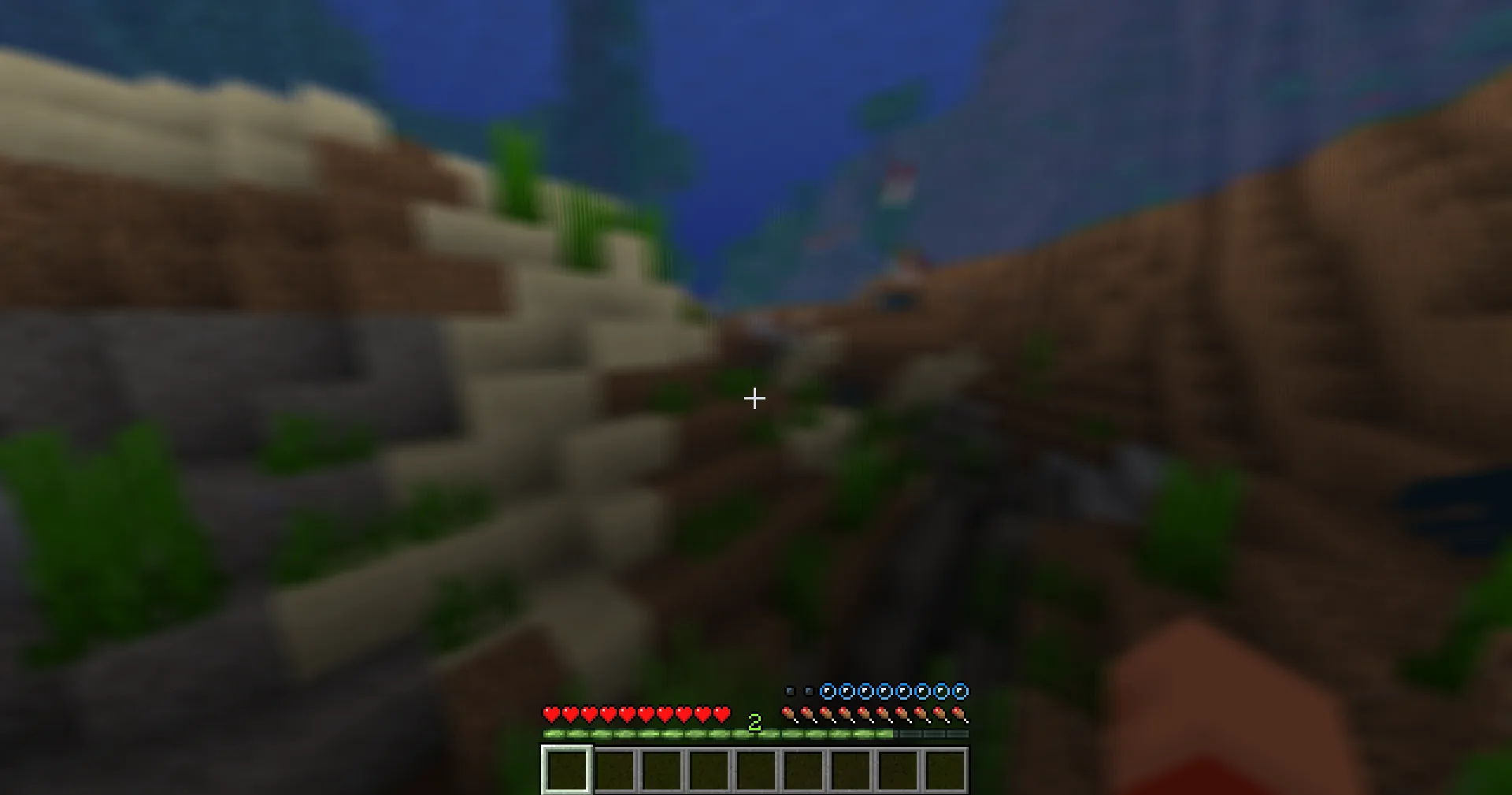 Эффект размытия воды при быстром плавании в шейдер-паке Visual Addons