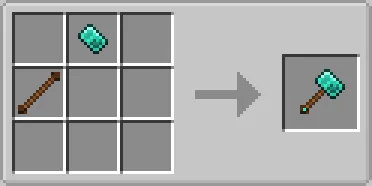 Рецепт крафта молота в моде Simple Hammers
