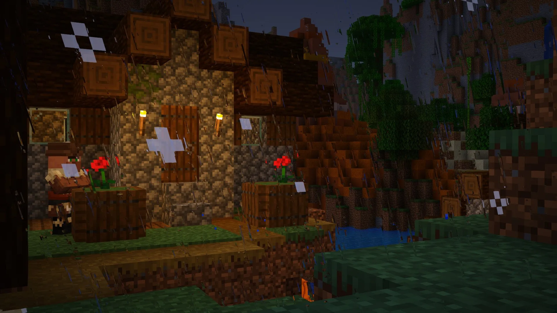 Эффект преломления дождя в шейдерах Stracciatella.