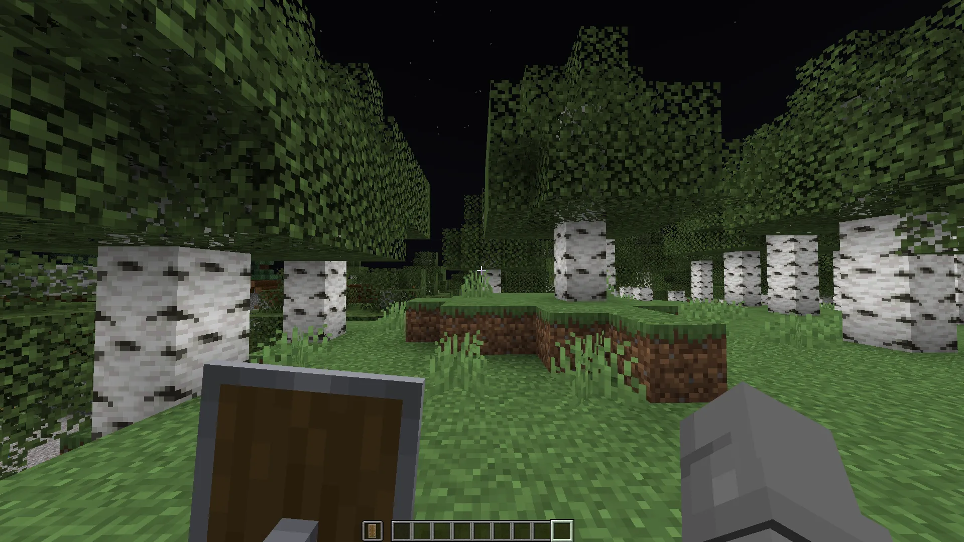 Блокирование с маленьким щитом в Minecraft