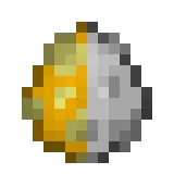 Разрезанное пополам яйцо призыва ифрита из мода Minecraft.