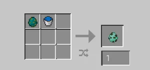 Иконка яйца призыва утопленника из мода Minecraft.