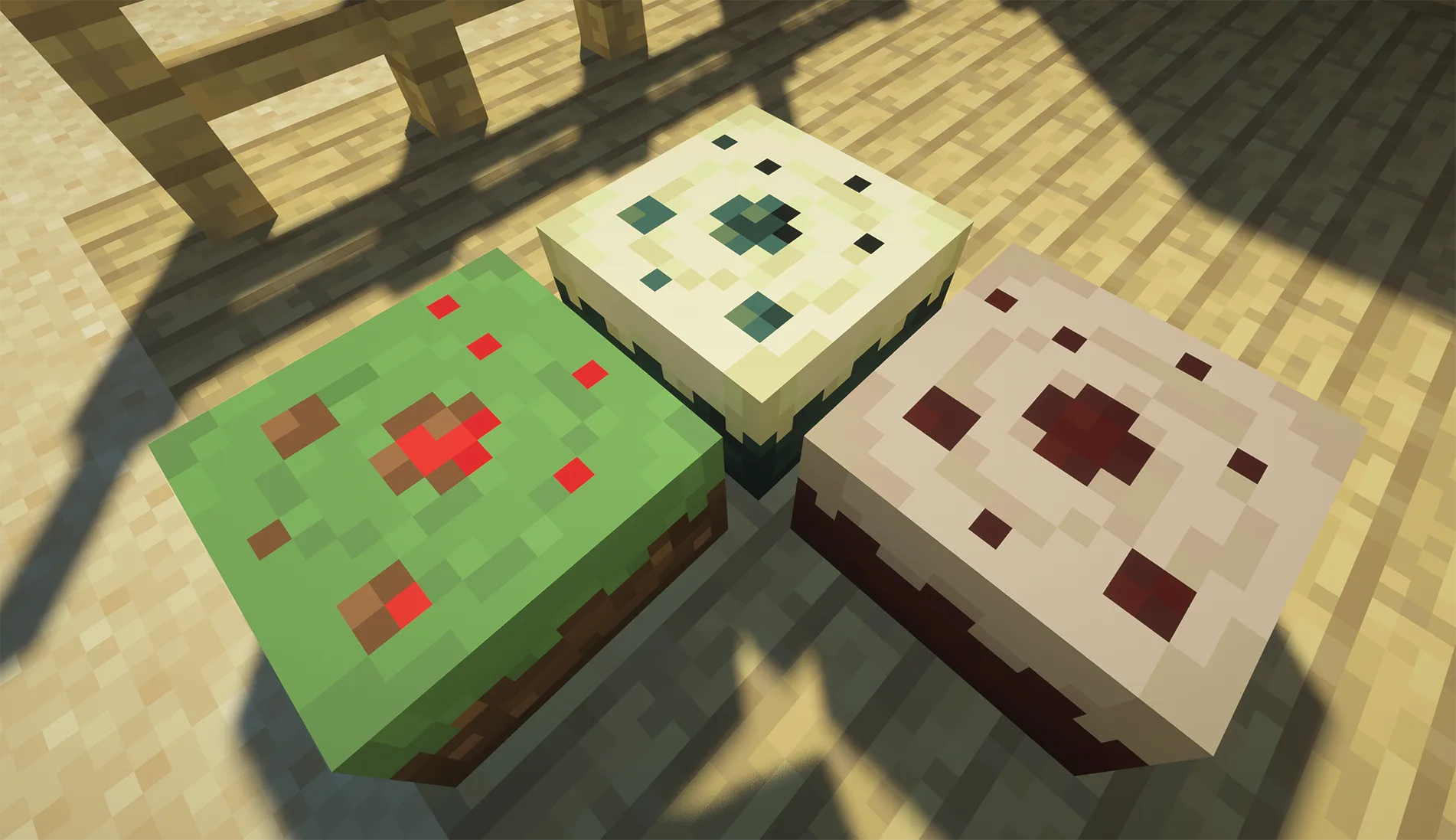 Телепортирующие торты из мода Cake Delight версии 3.1.0+.