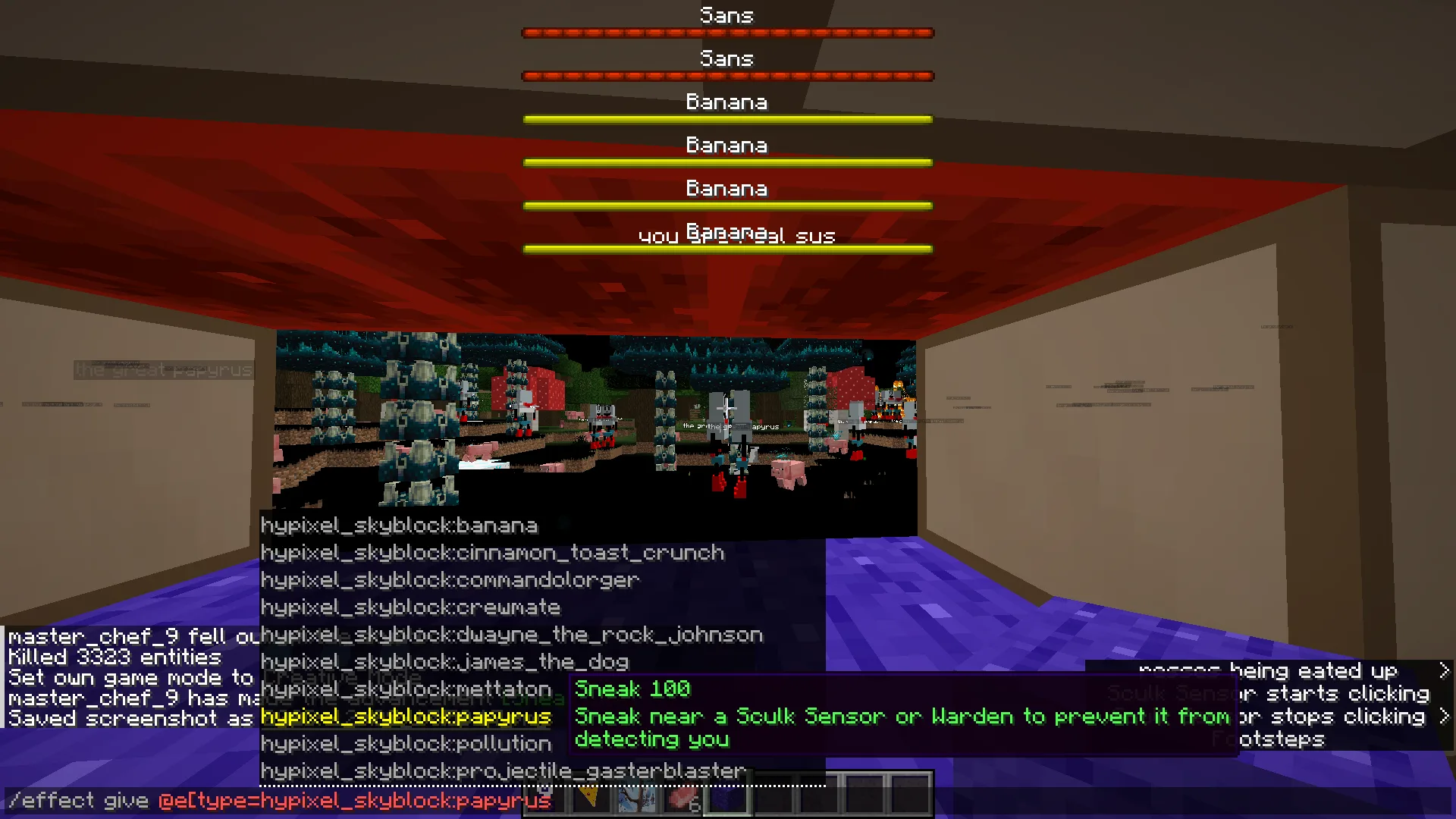 Игрок прячется в мире мода The Red Bull Apocalypse