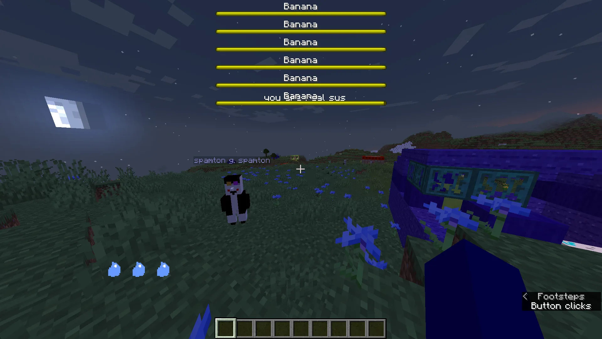 Персонаж игрока вместе со Спэмтоном в моде The Red Bull Apocalypse