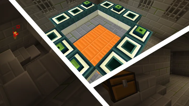 Портал в Энд и каменные кирпичные стены в стиле Soft Bits.