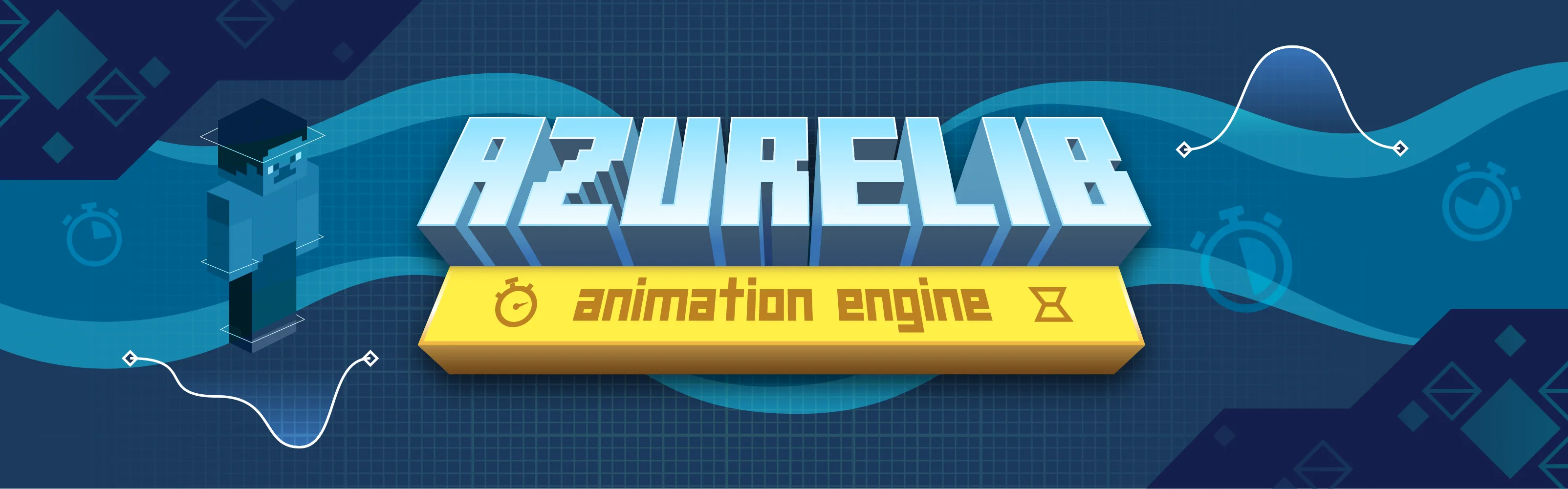 Логотип библиотеки AzureLib для Minecraft.