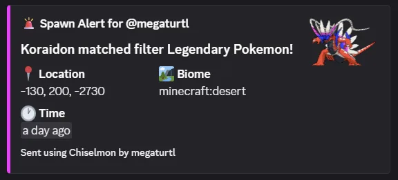 Уведомления о спавне покемонов в Discord