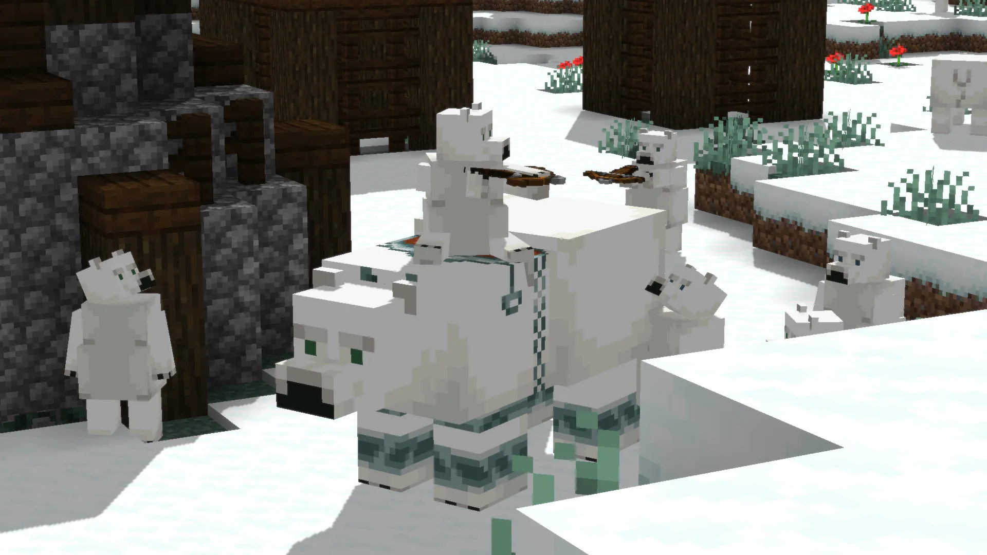 Разбойники, поборники и разоритель из Minecraft.