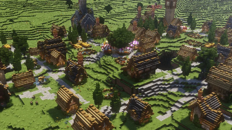 Деревня в равнинном биоме из проекта Luki's Grand Capitals.