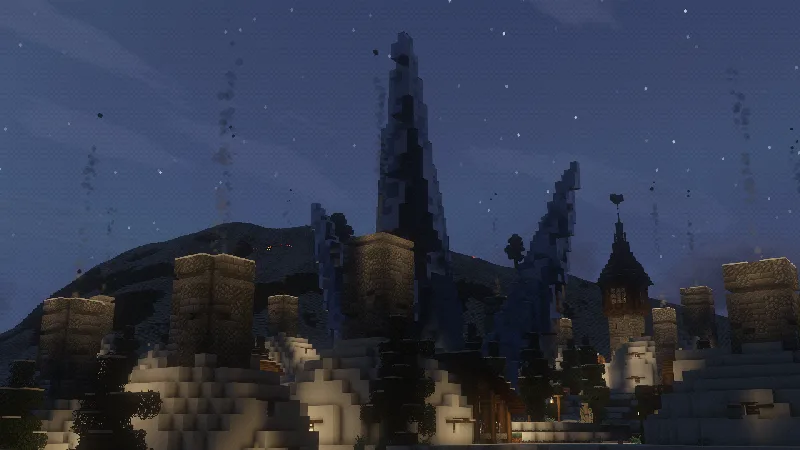 Заснеженная деревня в проекте Luki's Grand Capitals.