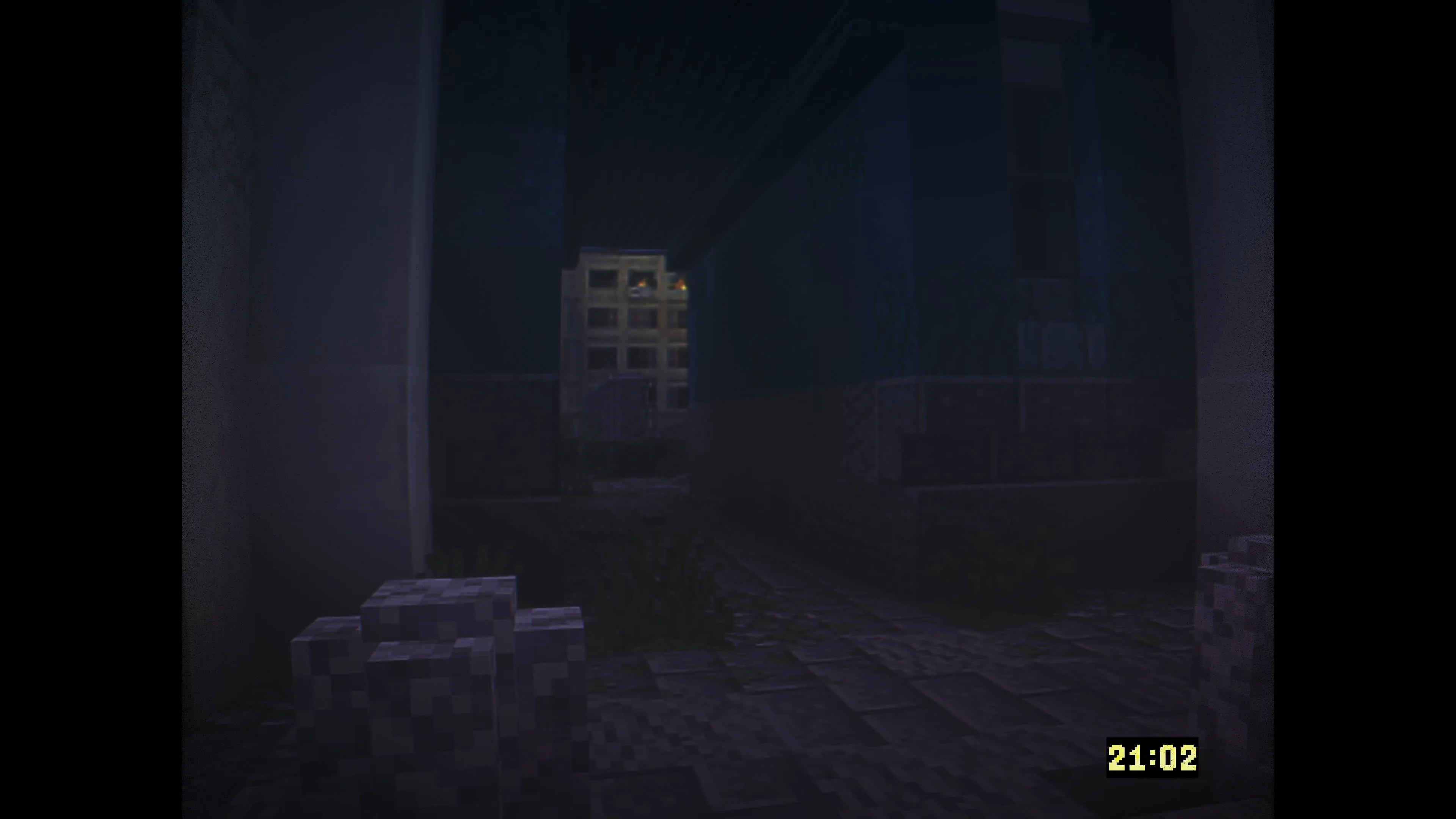 Туннель в Minecraft.