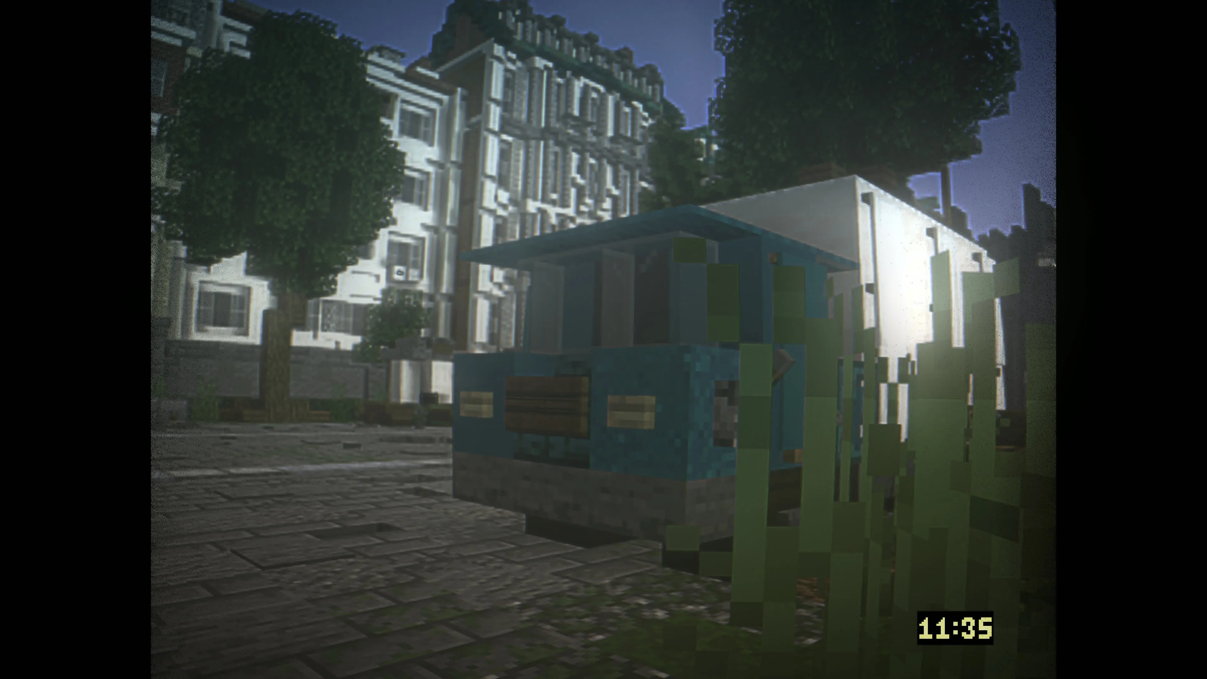 Автомобиль в Minecraft.