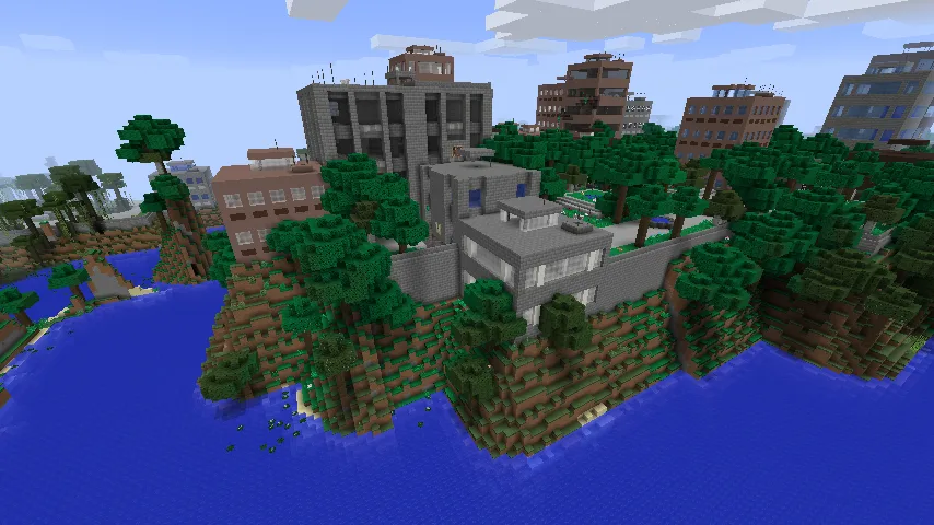 Скриншот поддержки мода Biomes O' Plenty в проекте The Lost Cities.