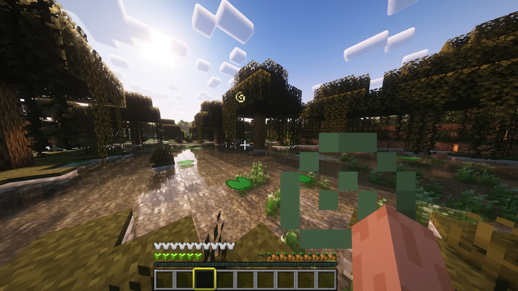 Интерфейс эффекта отравления в ресурс-паке Fruity GUI