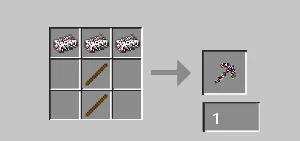 Рецепт крафта глючной кирки в моде Glitched Tools