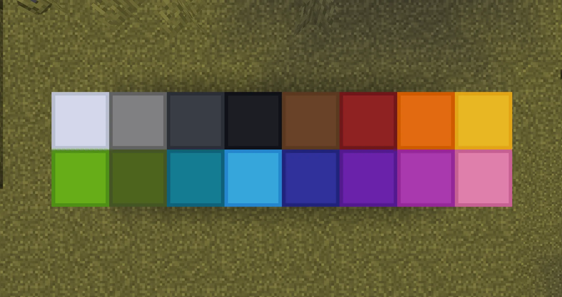 Вид сверху на упрощенные шалкера из ресурс-пака x3non's Simplistic Shulkers