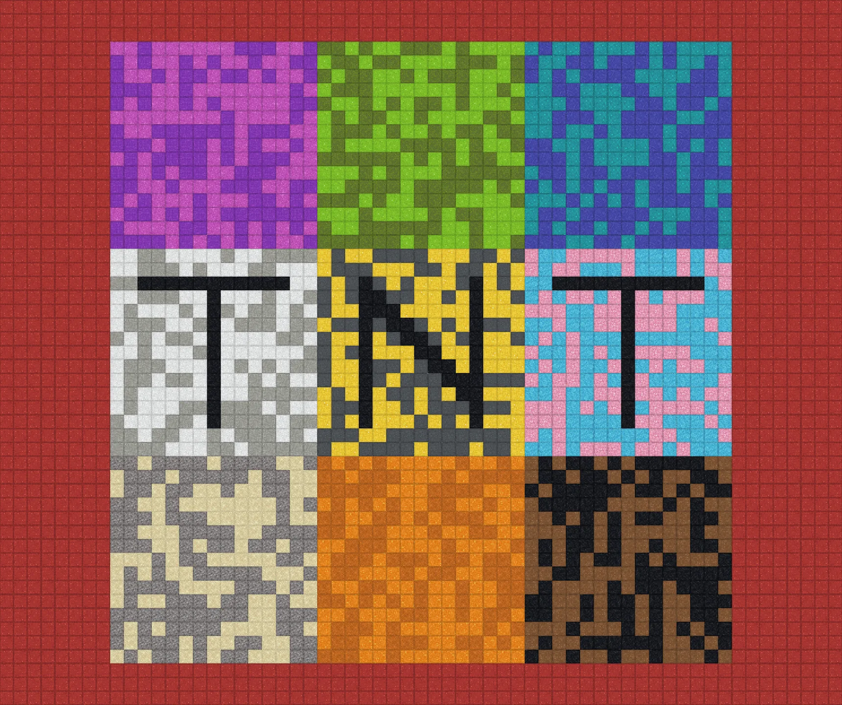 Карта блоков TNTRUN с активным ресурспаком LeoTweaks