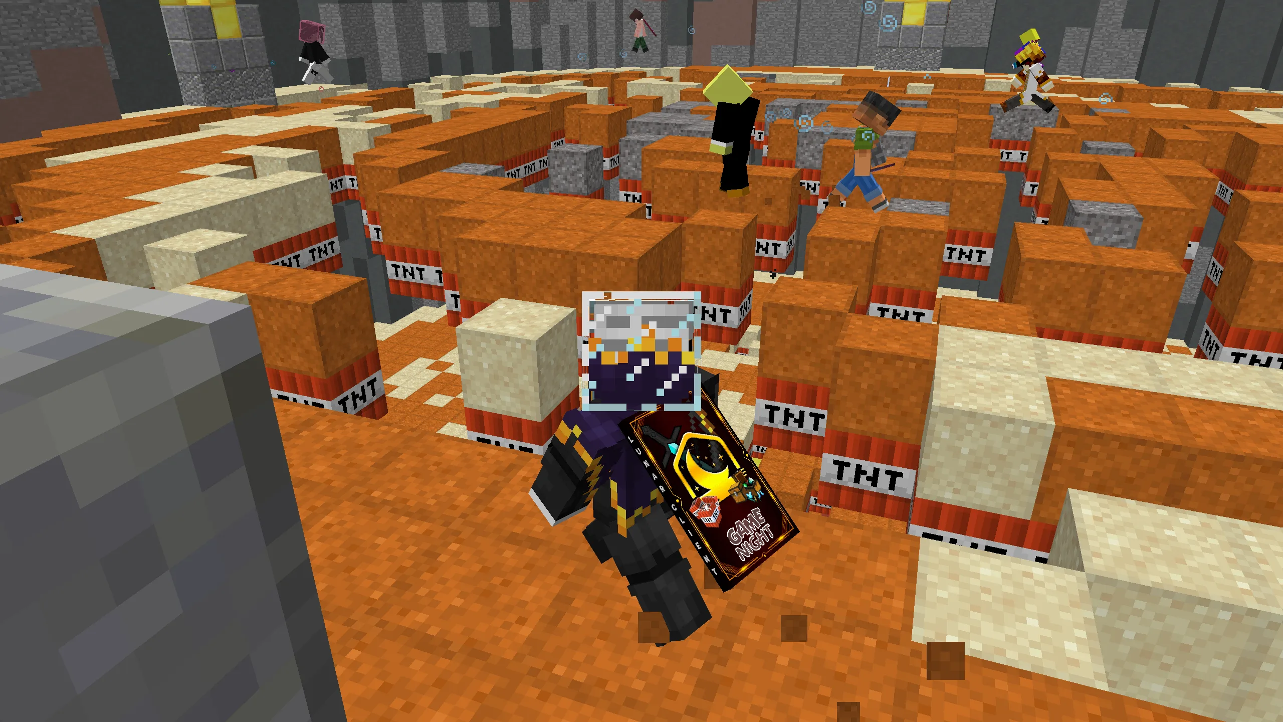 Пример работы ресурспака LeoTweaks в режиме Hypixel TNT Run