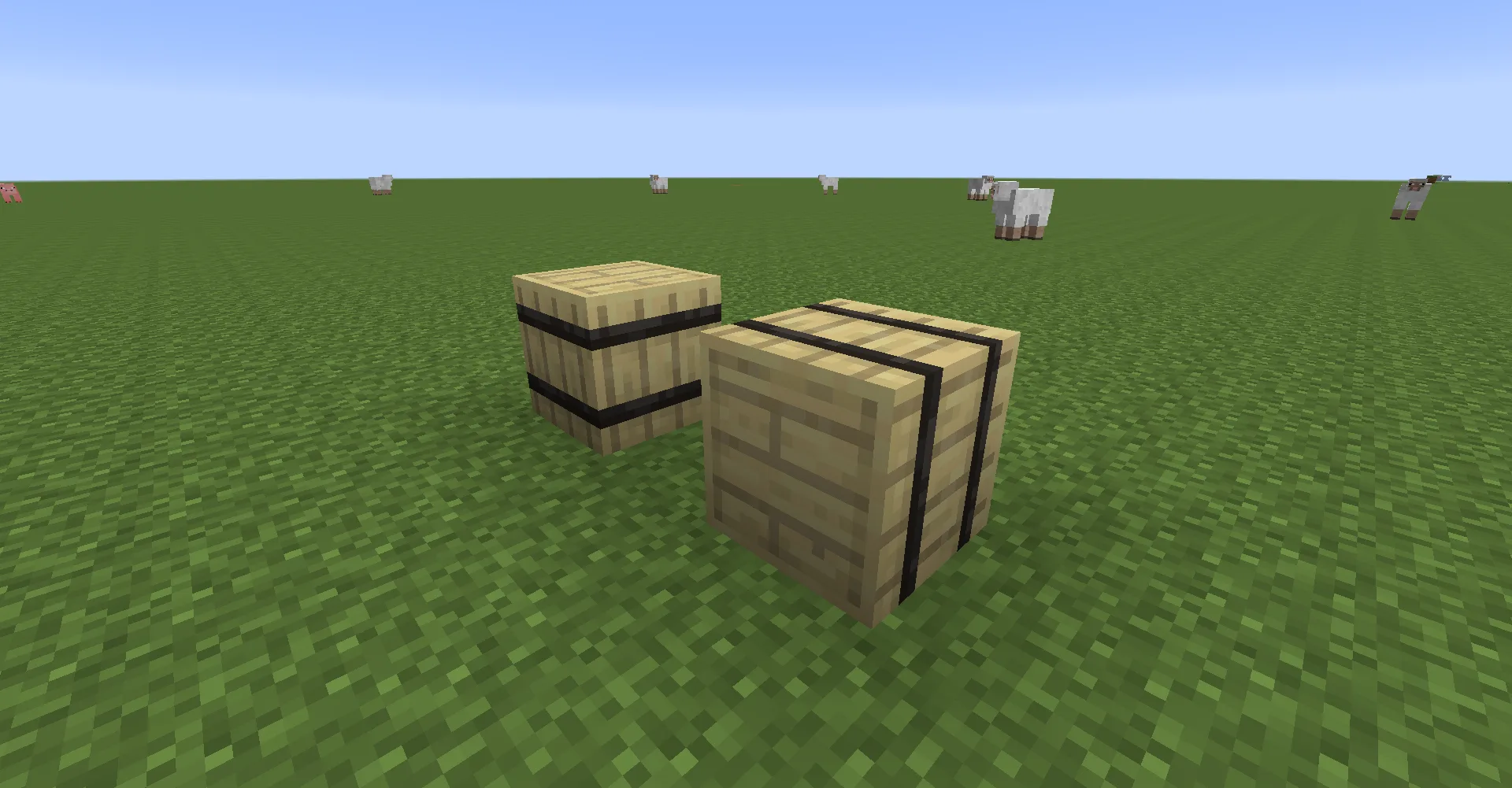 Декоративные бочки из мода The Plugin Mod, совместимые с Biomes O Plenty