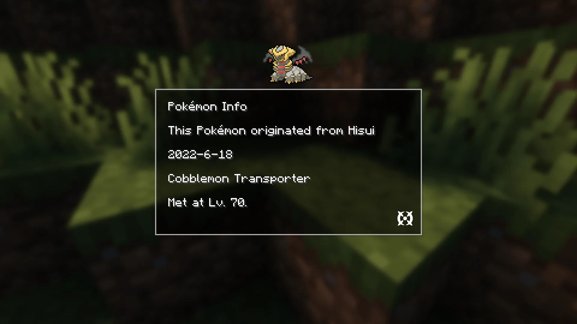 Покемон из региона Хисуи в стиле мода Cobblemon.