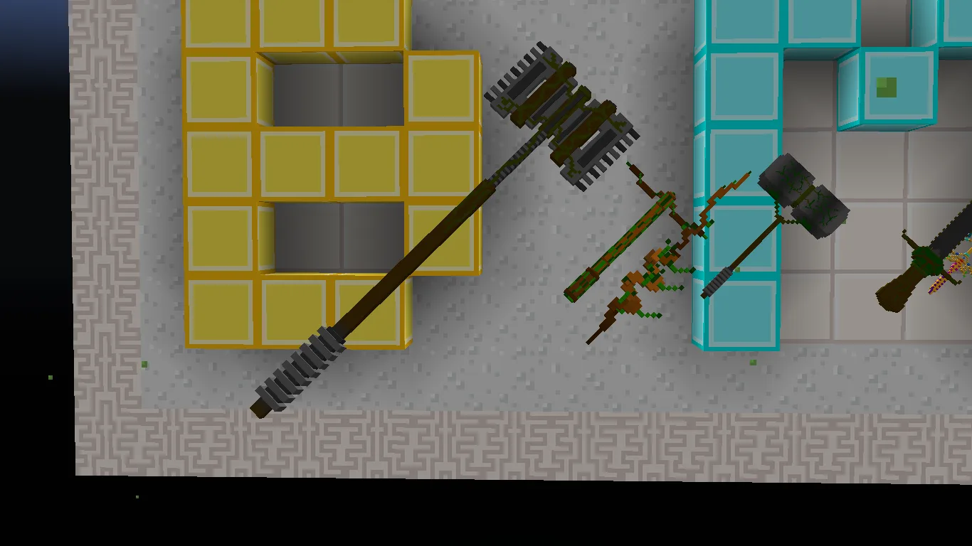 Каменный меч из ресурс-пака Better Mc Tools.