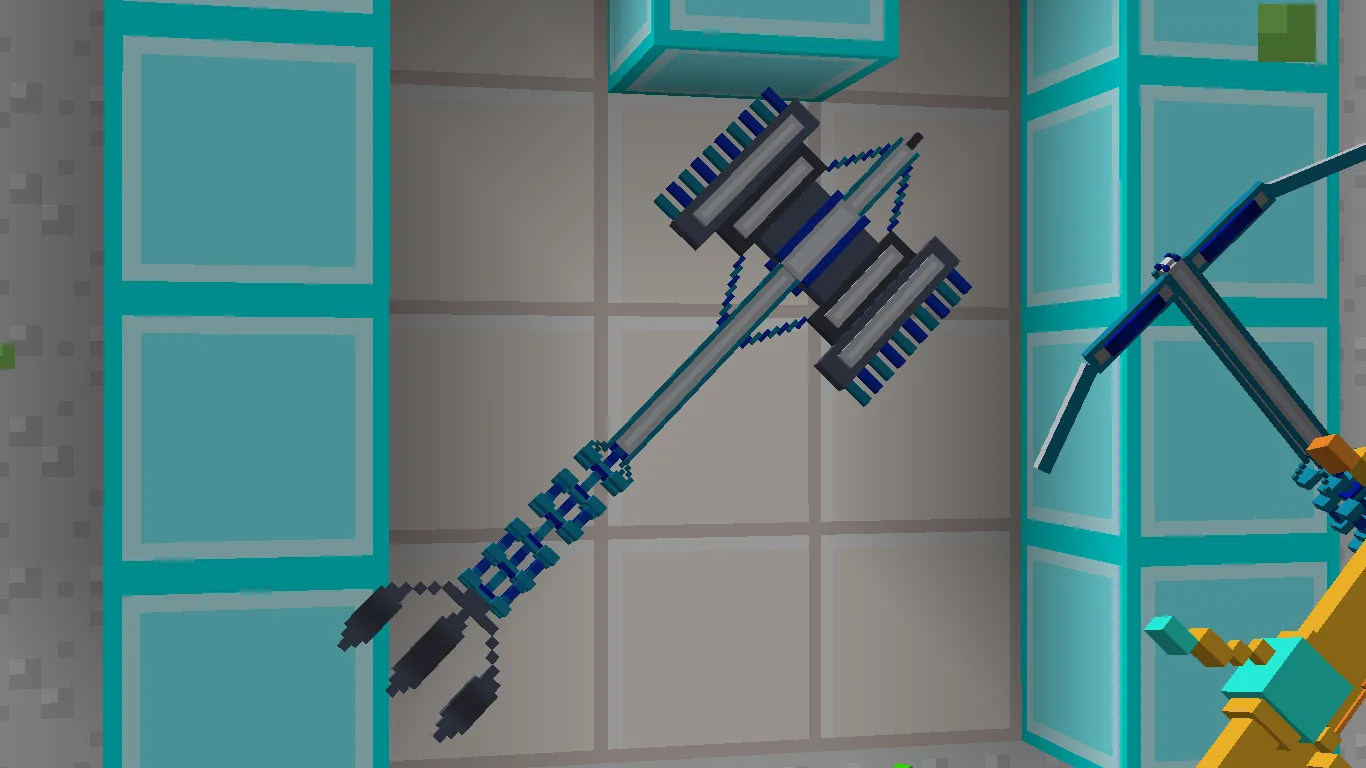 Железный топор из ресурс-пака Better Mc Tools.