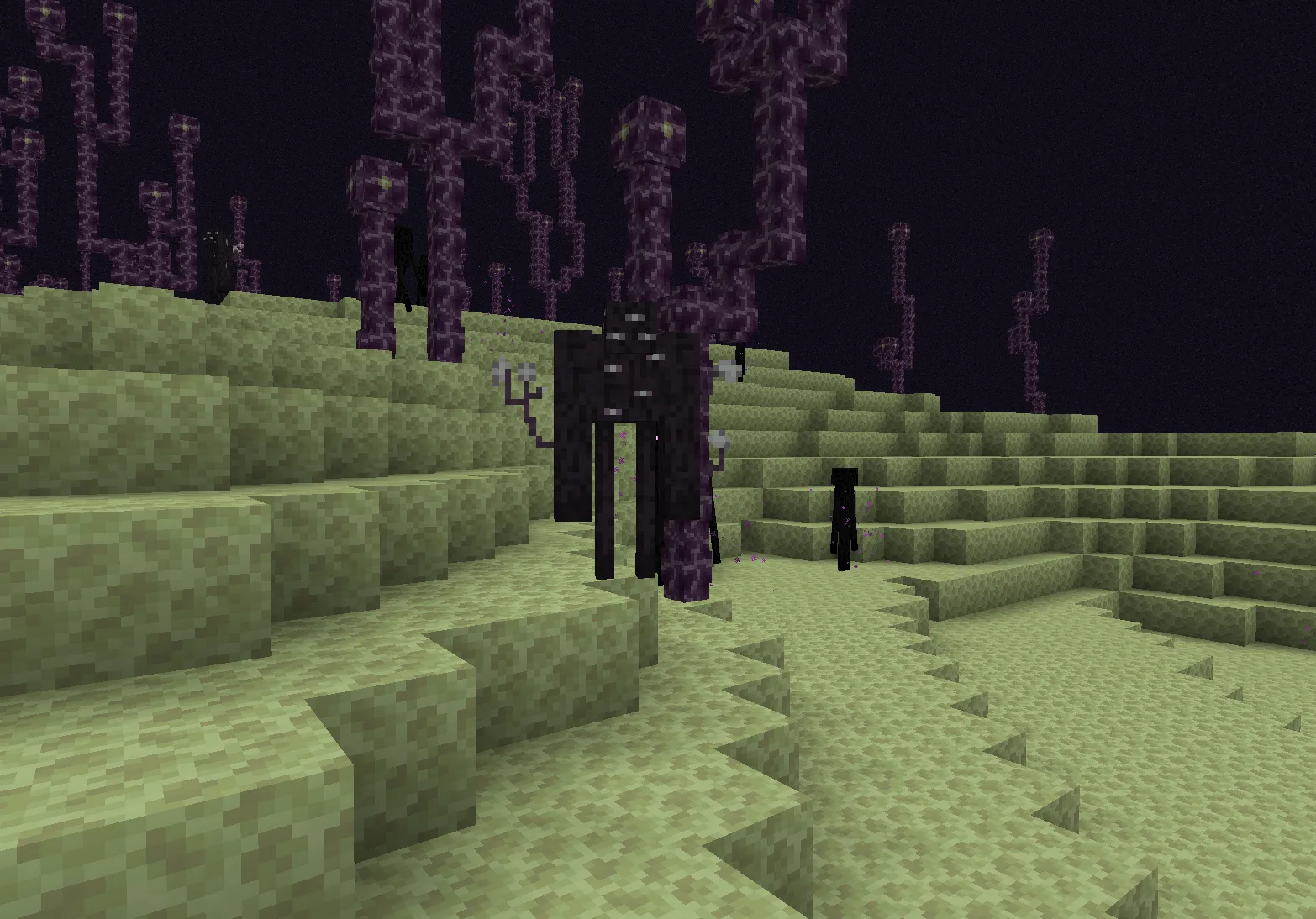 Существо Chorusling из мода Legendary Monsters в Minecraft.