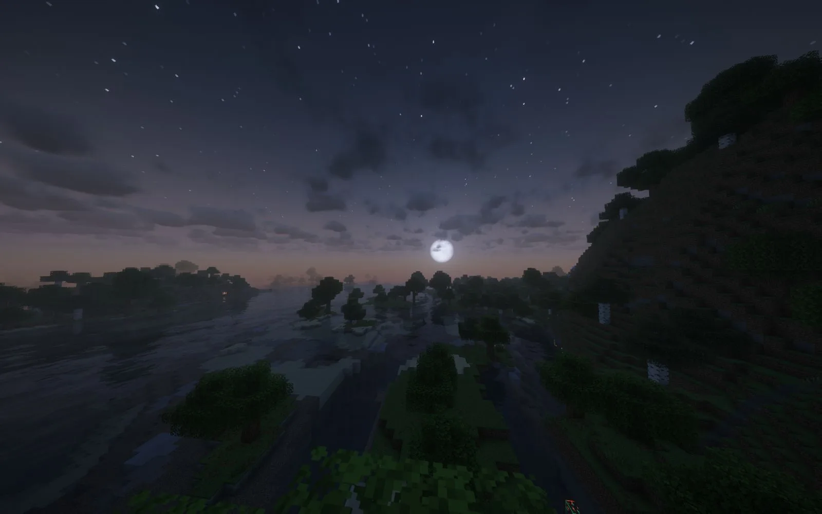 Шейдеры Lumina Unbound: ночное небо и лунное освещение