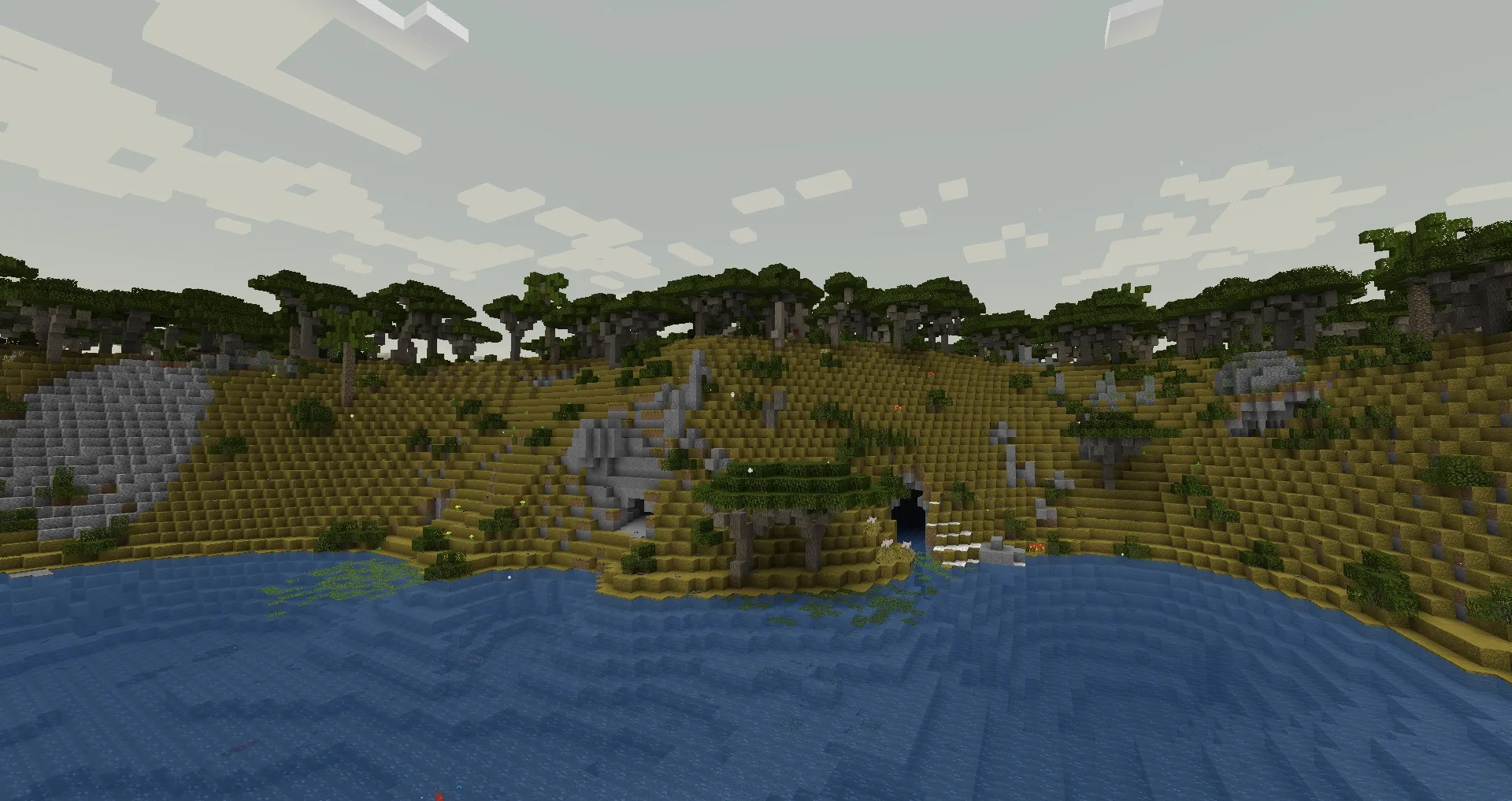 Плато с лесом в моде ArborFirmaCraft